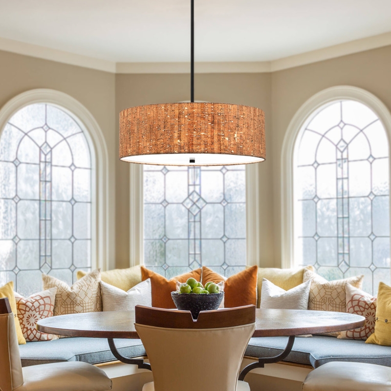 Elmstead 4 - Light Dimmable Drum Chandelier