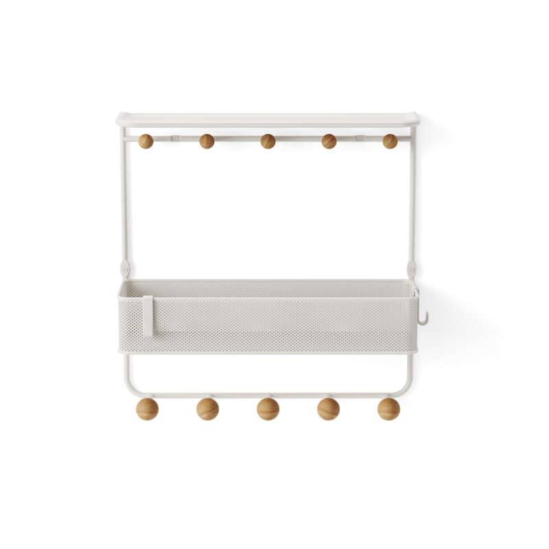 Estique Steel Wall 10 - Hook Wall Mounted Coat Rack