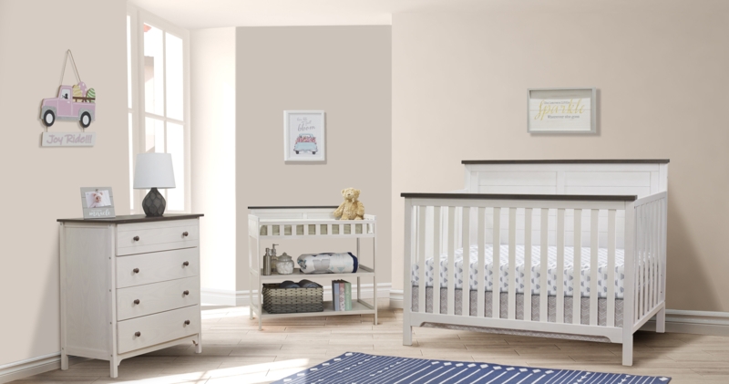 Farmhouse Convertible 3 -Piece Nursery Furniture Set