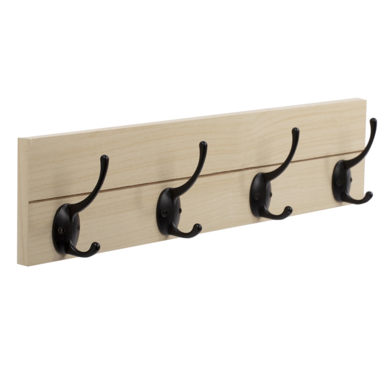 Floating Shelf with Hooks