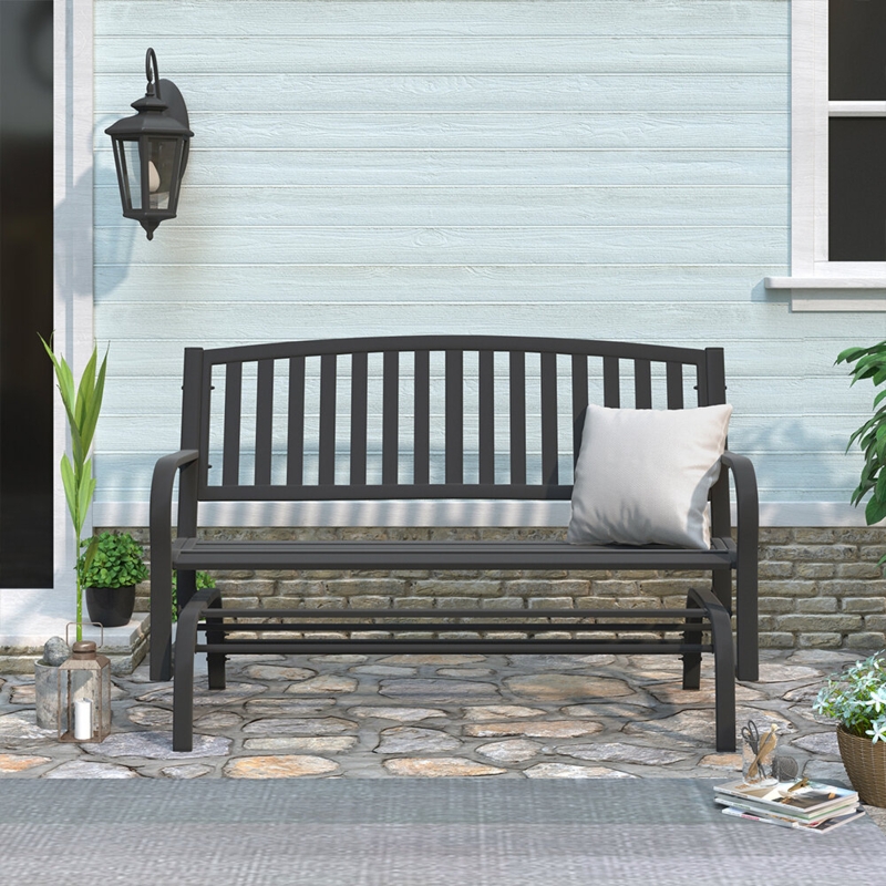 Freya Metal Outdoor Bench