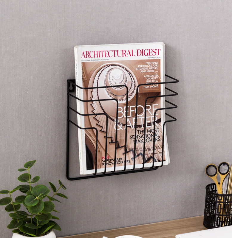 Gailynn Wall Mounted Magazine Rack