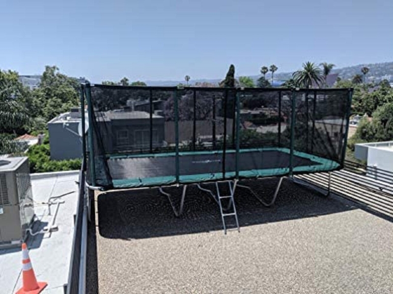 Galactic Xtreme 23' Rectangle with Safety Enclosure Indoor Backyard Trampoline (Wayfair Exclusive)