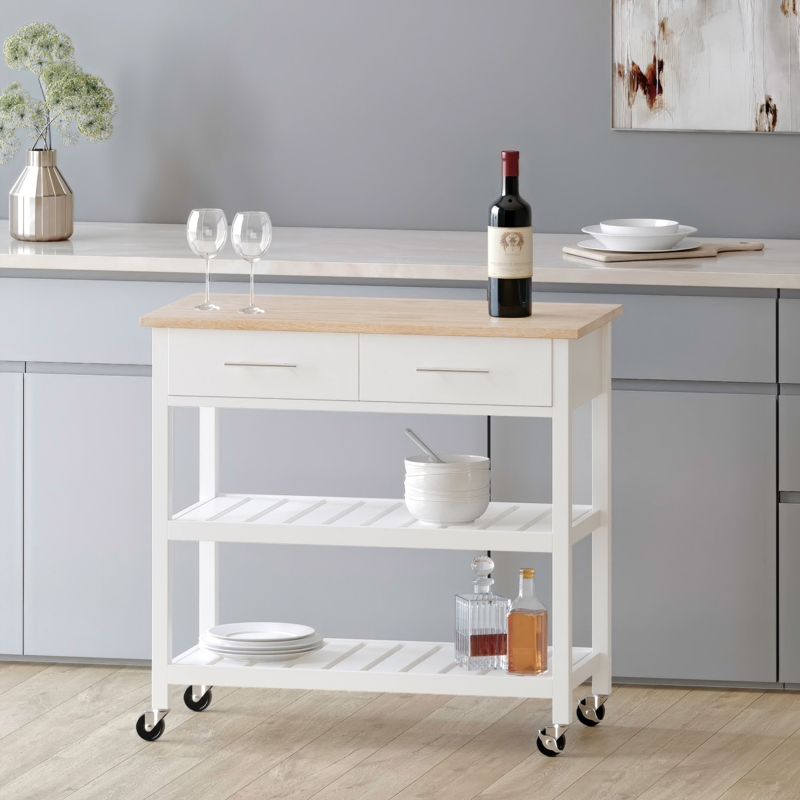Galion Wood Kitchen Cart