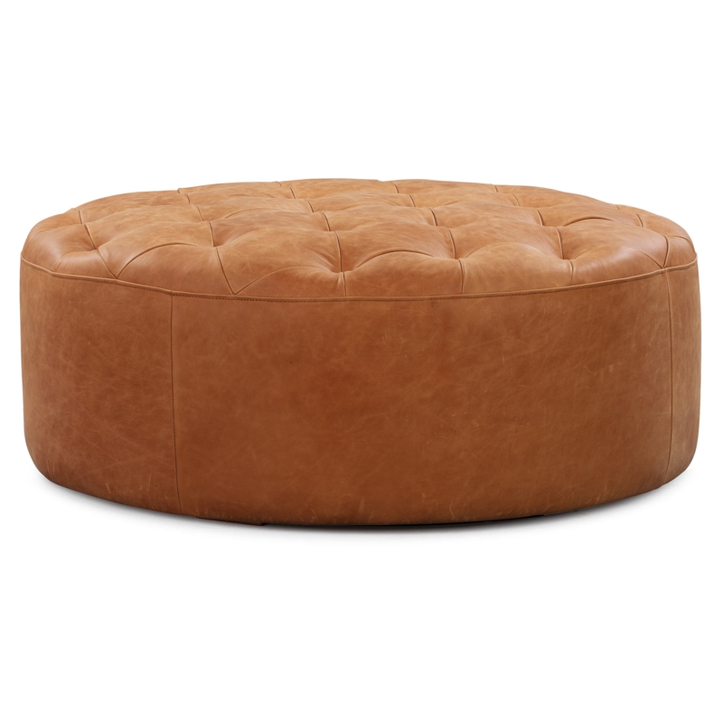 Gazit Leather Ottoman