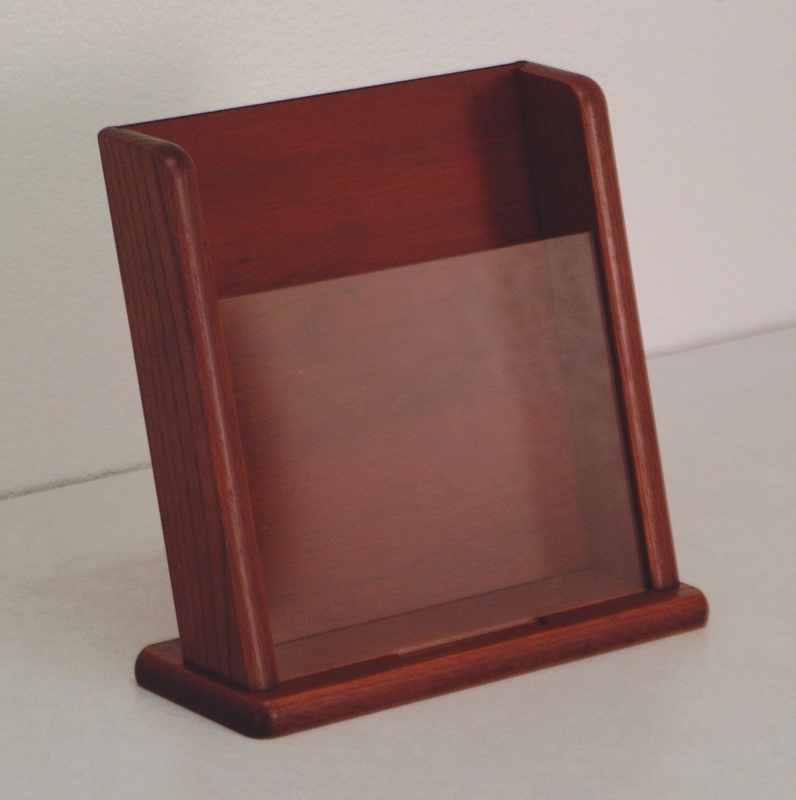 Geissler Symple Stuff 11.5'' H Solid Wood Brochure And Pamphlet Rack