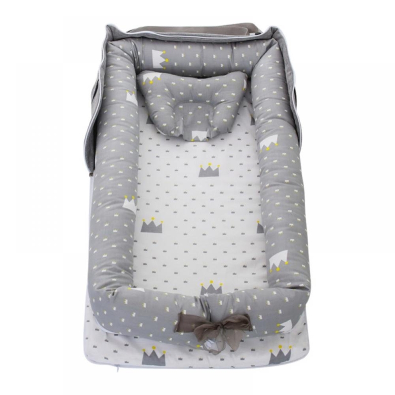 Genevrier Portable Crib Baby Portable Bassinet Nest Lounger