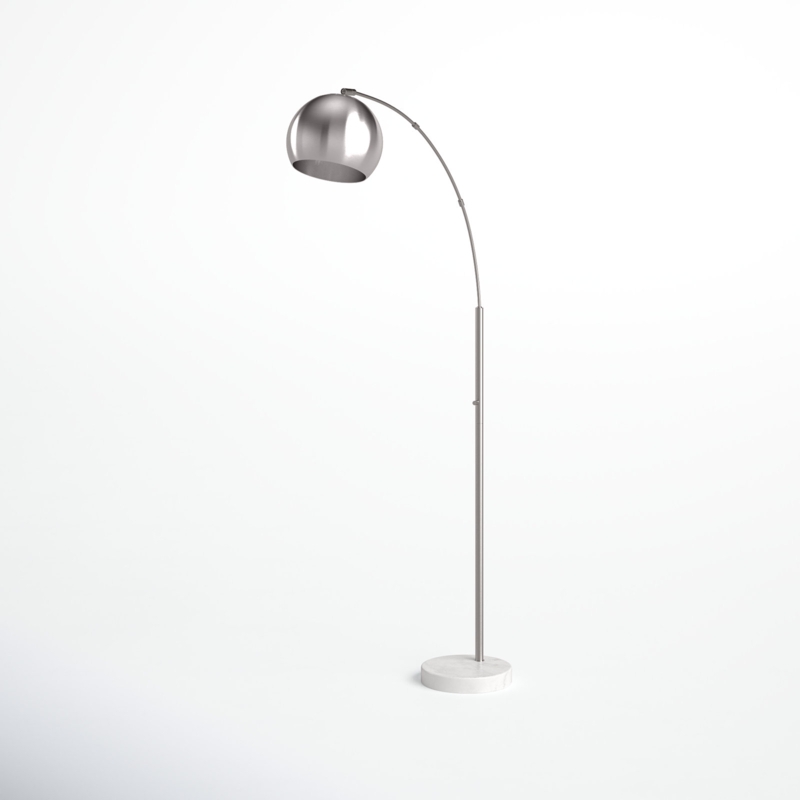 Georgia 78'' White Arched Floor Lamp
