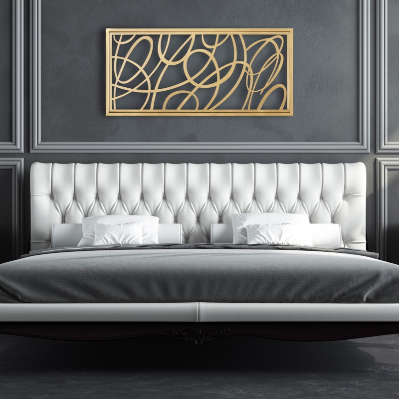 Glam Abstract Wall Decor on Metal