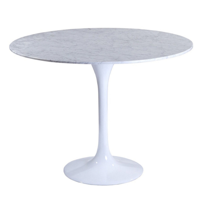 Grygla Round Marble Top Dining Table
