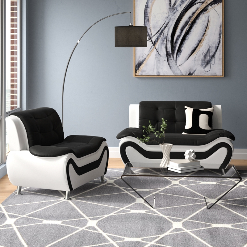 Halley 2 - Piece Faux Leather Living Room Set