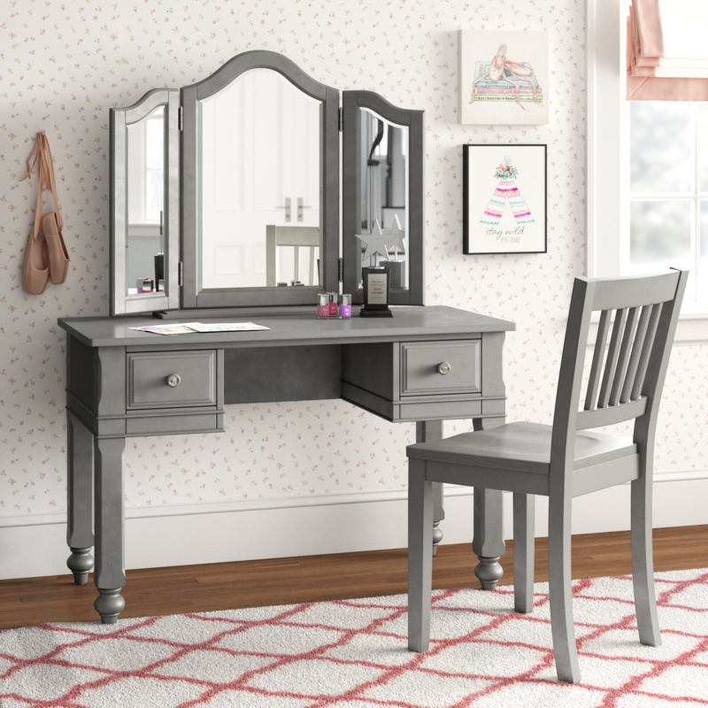 Harold Kids Vanity Set with Mirror