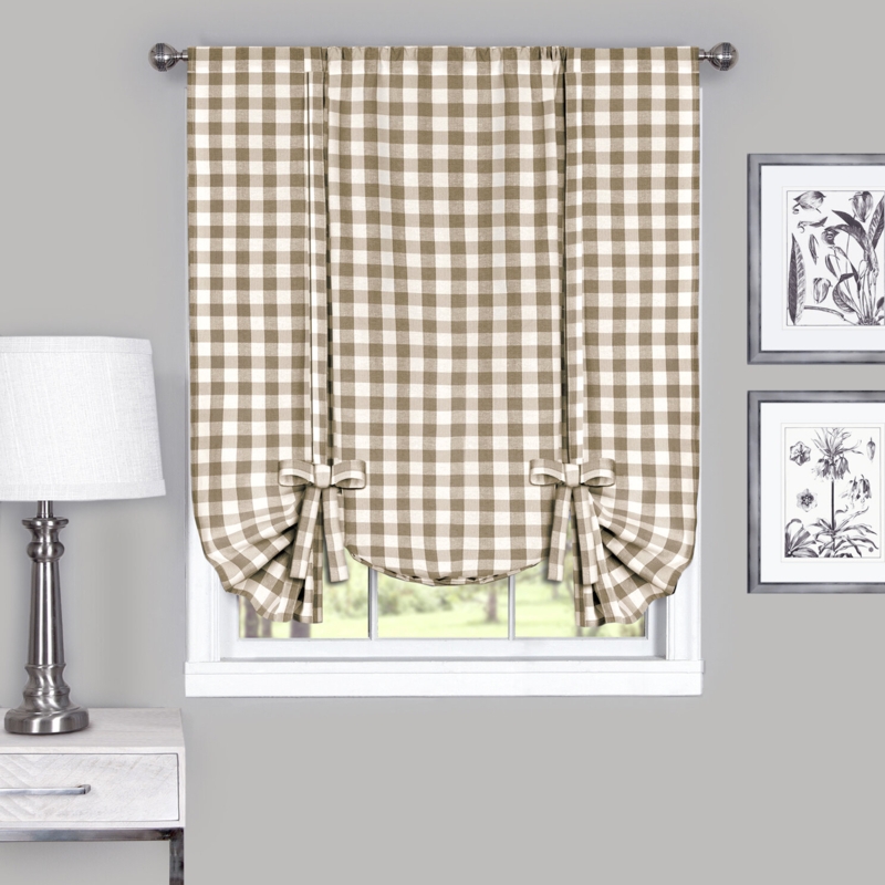 Haylee Polyester Sheer Window Scarf Panel