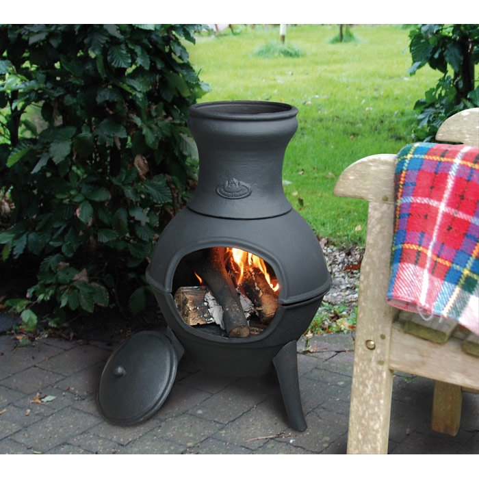 Houk Cast Iron Wood Burning Chiminea