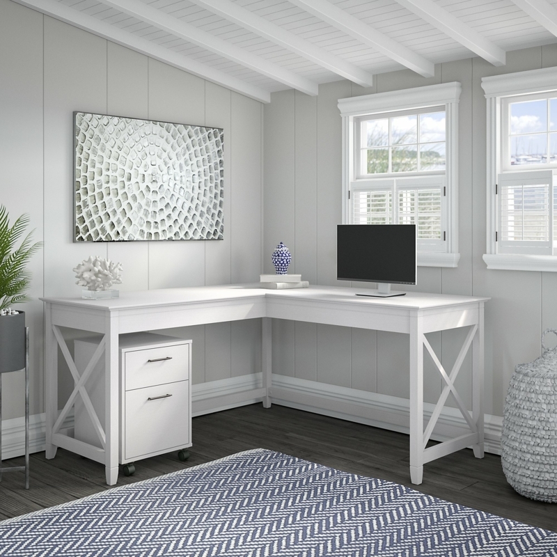 Huckins L-Shaped Credenza Desk