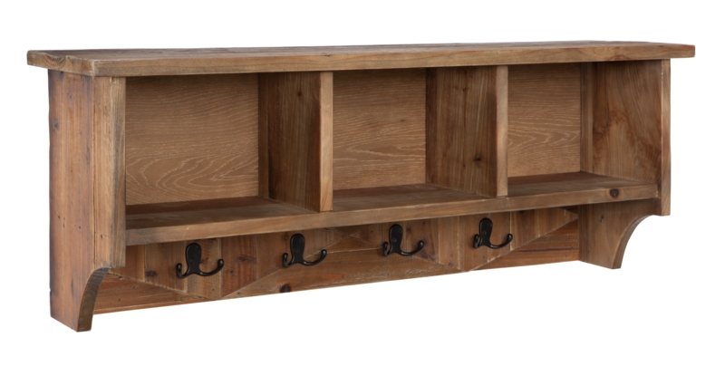 Inola Solid Wood Wall 8 - Hook Wall Mounted Coat Rack
