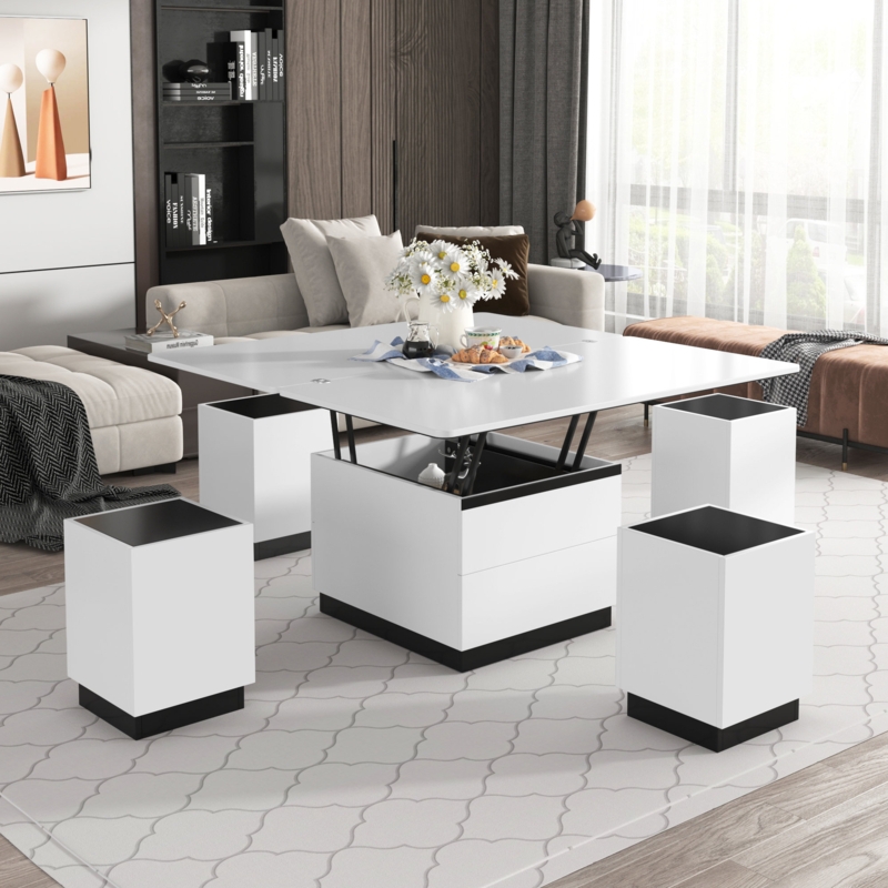 Jasira Extendable Coffee Table Stools
