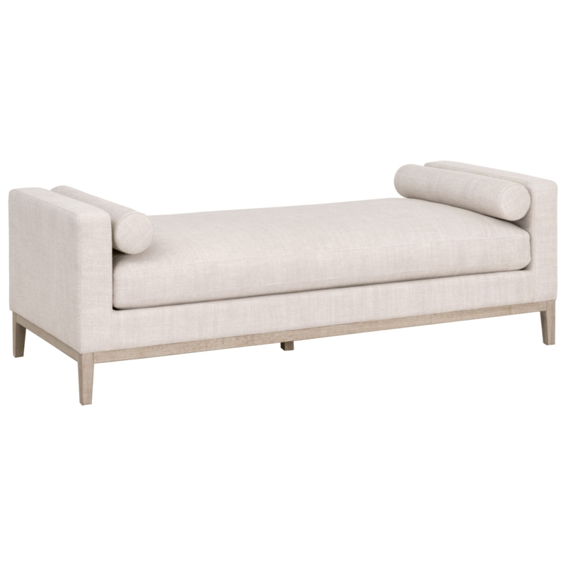Johanneke Stitch Hand Square Arms Down Feather Chaise Lounge