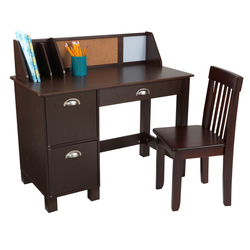 KidKraft Children's Wooden Study Desk with Hutch and Chair