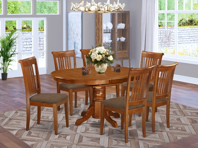 Koss 7 - Piece Extendable Solid Wood Pedestal Dining Set