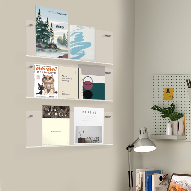 Kumagai 3-tier Wall Mount Acrylic Brochure Holder