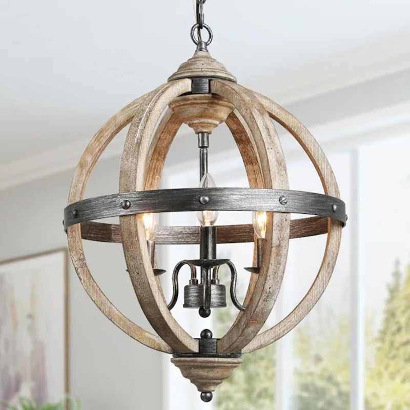Ladazia 3 - Light Small Lantern Globe Chandelier