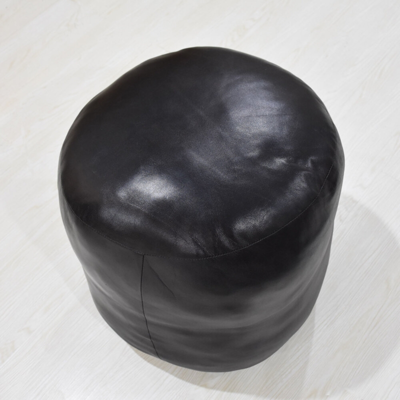Leather Pouf
