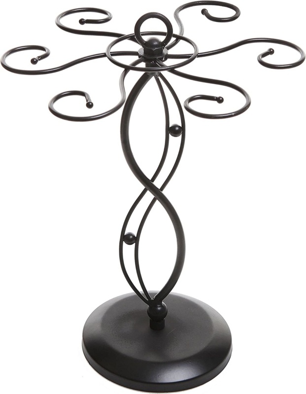 Lenville Floor Wine Glass Rack in Black