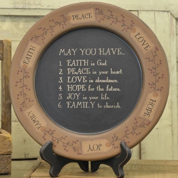 Lessard Wood Decorative Plate 1
