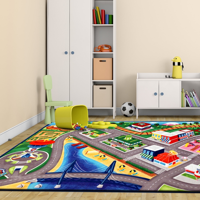 Licensed Nickelodeon Paw Patrol Road Maps Youth Area Rug