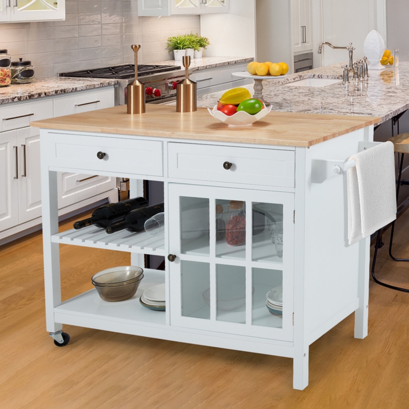 Loganton Wood Kitchen Island