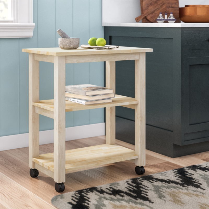 Lynn Solid Wood Kitchen Cart