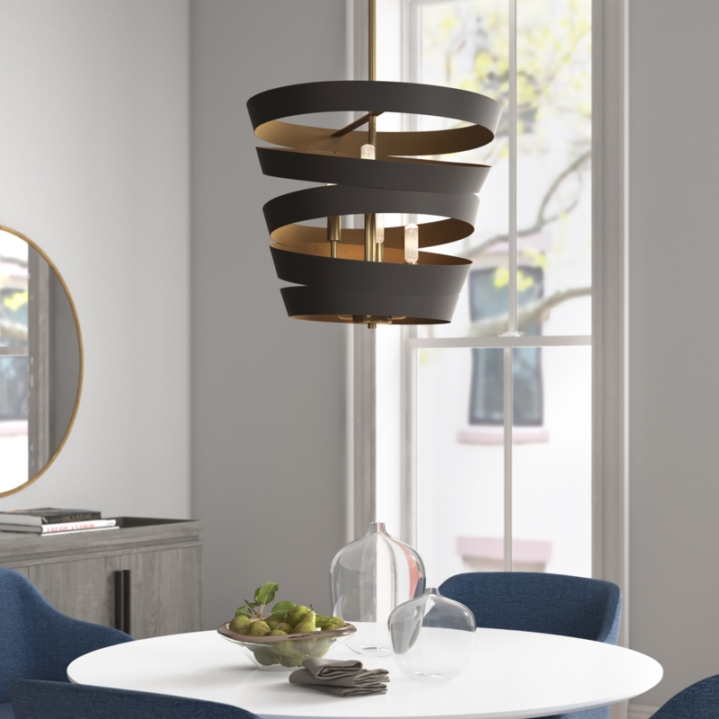 Malek 4 - Light Dimmable Cylinder Chandelier