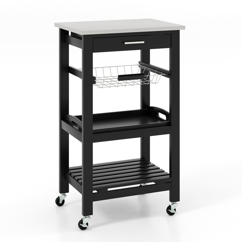 Maniteau Metal Kitchen Cart