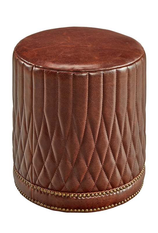 Mcfarlane Leather Pouf