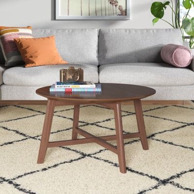 Mercury Row Gamino Solid Wood Coffee Table Brown 17.75 x 31.5 x 31.5 in | Wayfair Canada
