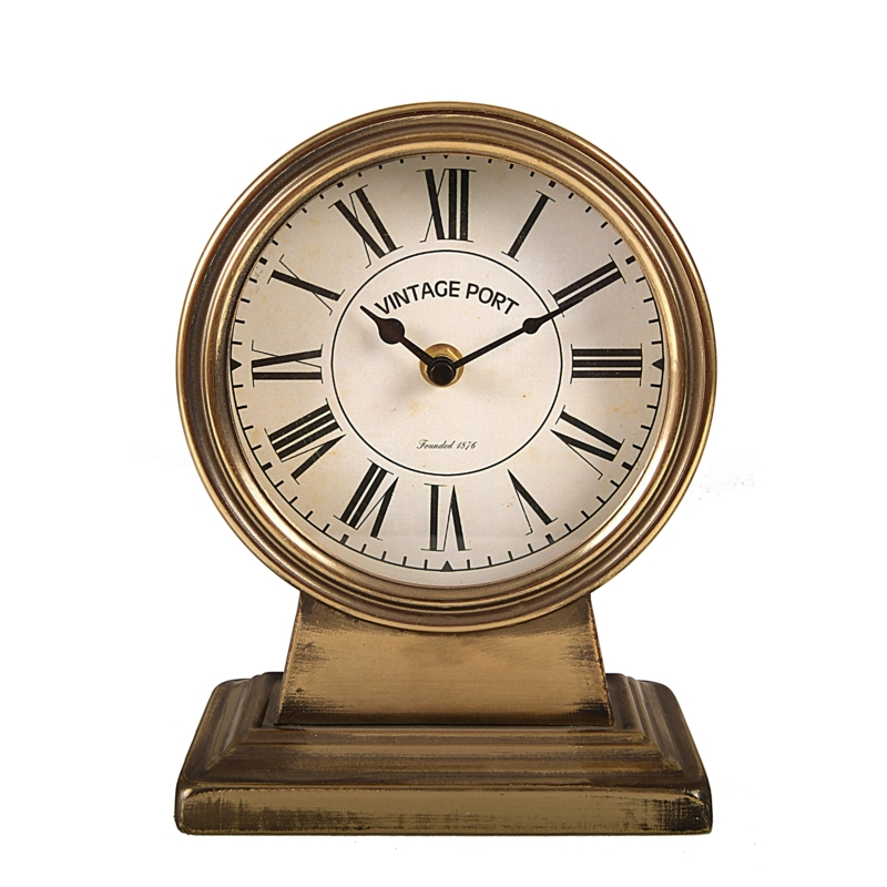 Metal Mantel Clock