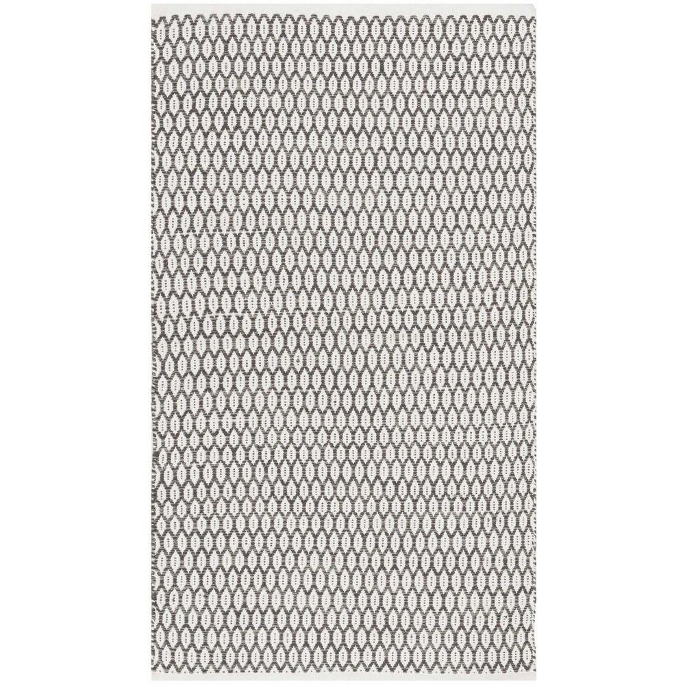 Montauk MTK608 Hand Woven Indoor Accent Rug - Charcoal/Ivory - 3'x5' - Safavieh.