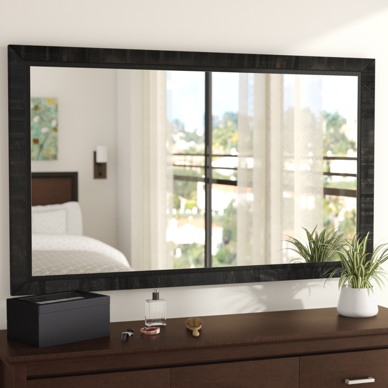 Navarette Modern u0026 Contemporary Distressed Bathroom / Vanity Mirror