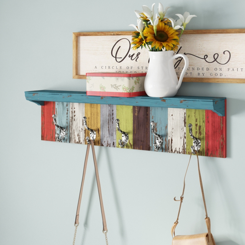 Peterkin Wall 5 - Hook Wall Mounted Coat Rack