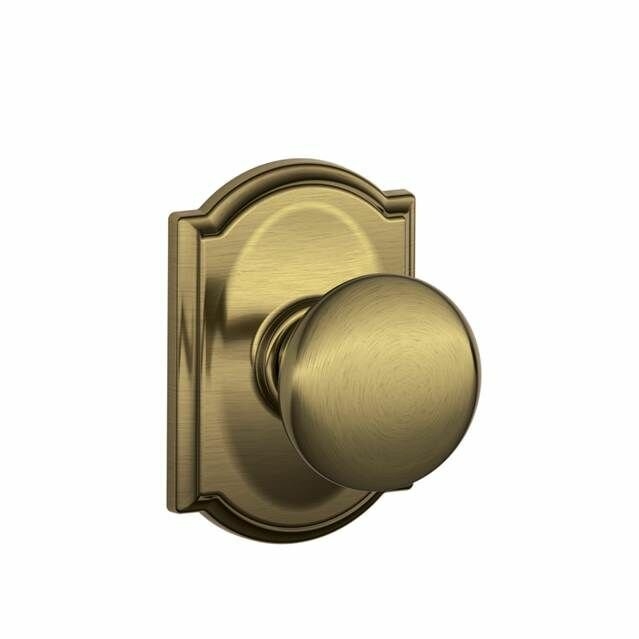 Plymouth Passage Door Knob with Camelot Rosette