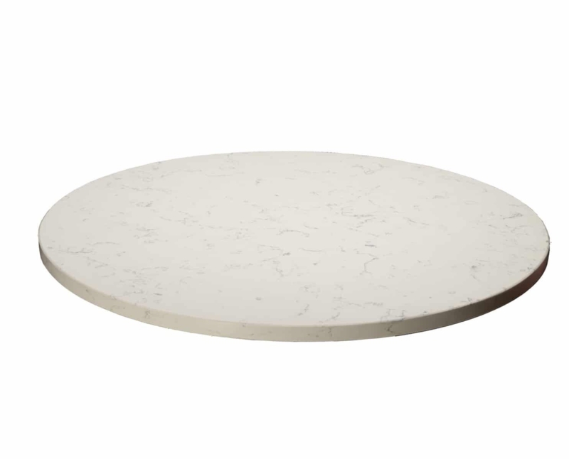 Quartz Round Beveled Edge Table Top