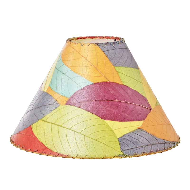 Quintan 12'' H Cocoa Leaf Empire Lamp Shade