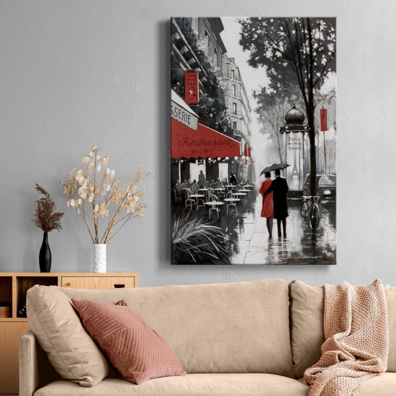 Rainy Paris II On Canvas Painting
