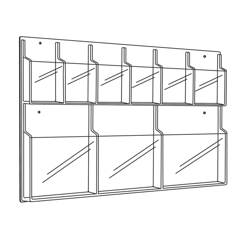 Reveal 27" H Brochure and Pamphlet Rack