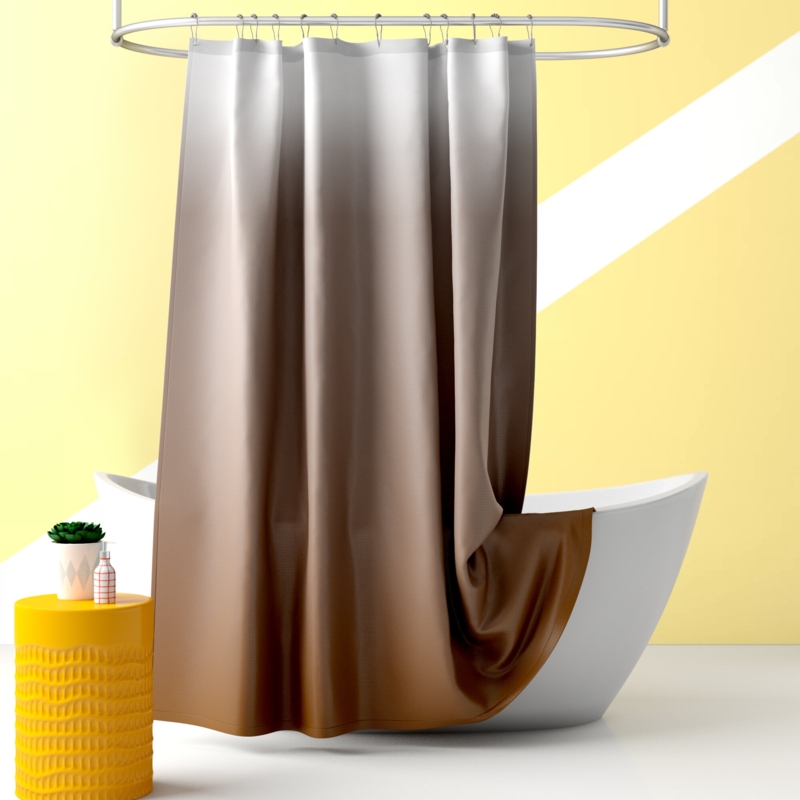 Rohando Ombre Shower Curtain u0026 Hooks