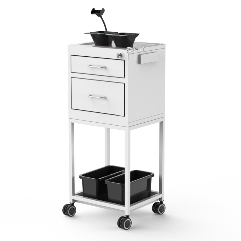 Rolling Multi-purpose Cart Salon Cart Lockable Metal Storage Cart Salon Trolley with Wheels