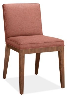 Room & Board | Modern Ansel Side Chair in Red Tatum Fabric | Stain-Resistant Fabric