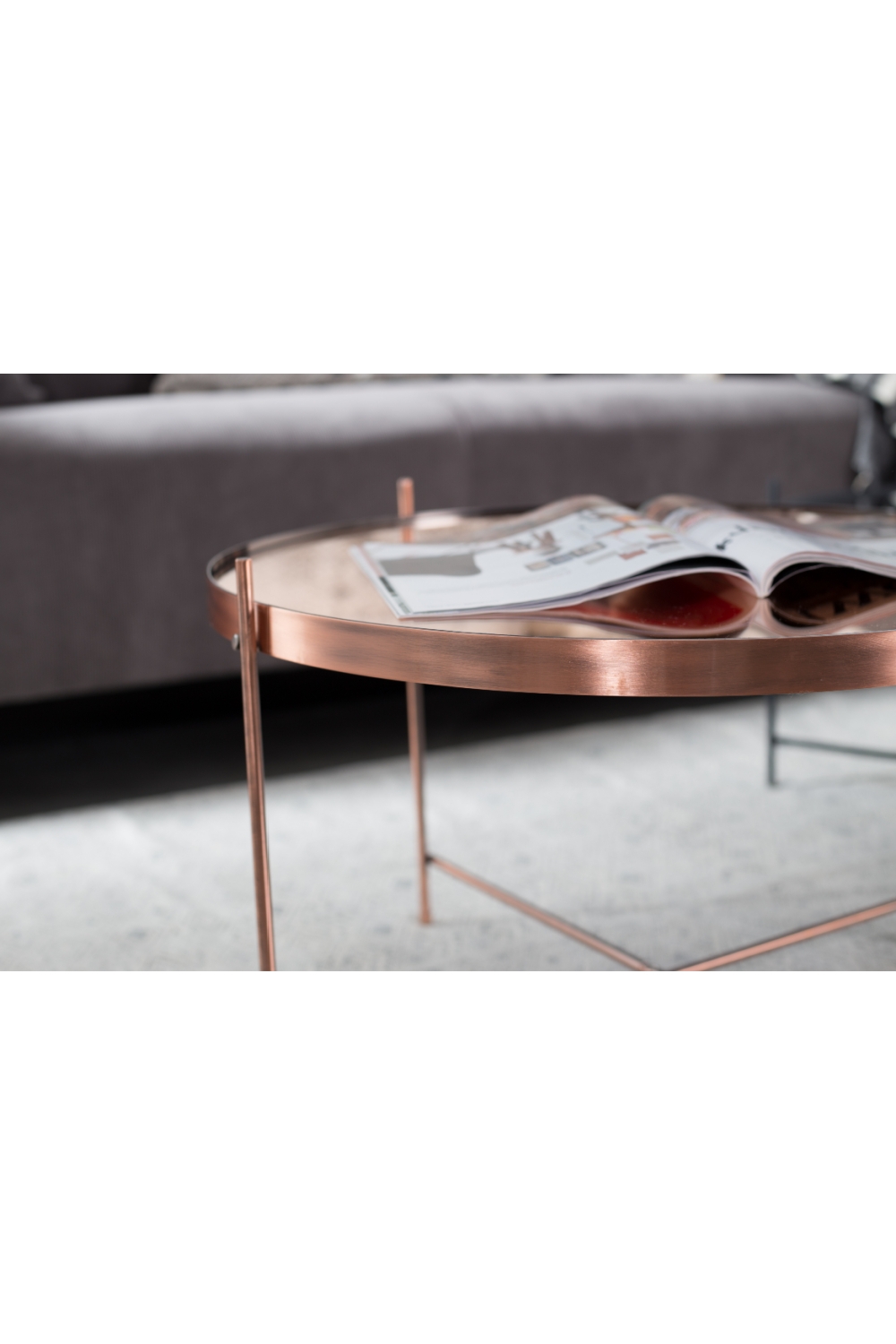 Round Framed Side Table (XXL) | Zuiver Cupid - Black