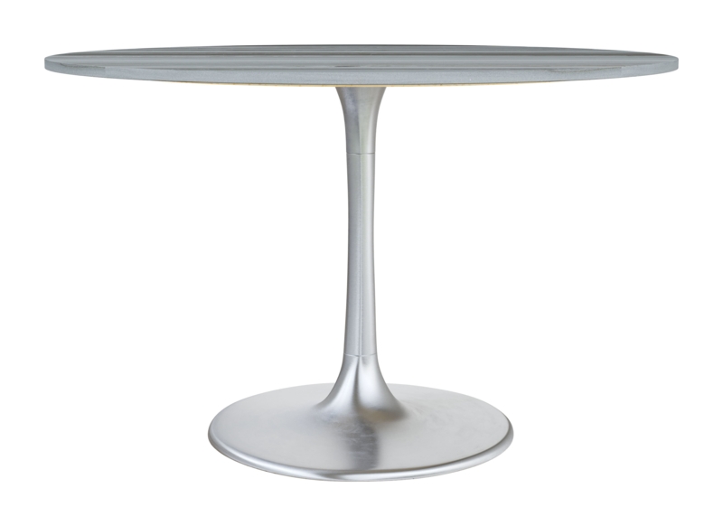 Round Marble Top Metal Base Dining Table